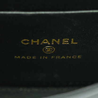 Chanel Iridescent Lambskin Quilted Top Handle Flap Clutch With Chain Dark Green 6 of 13