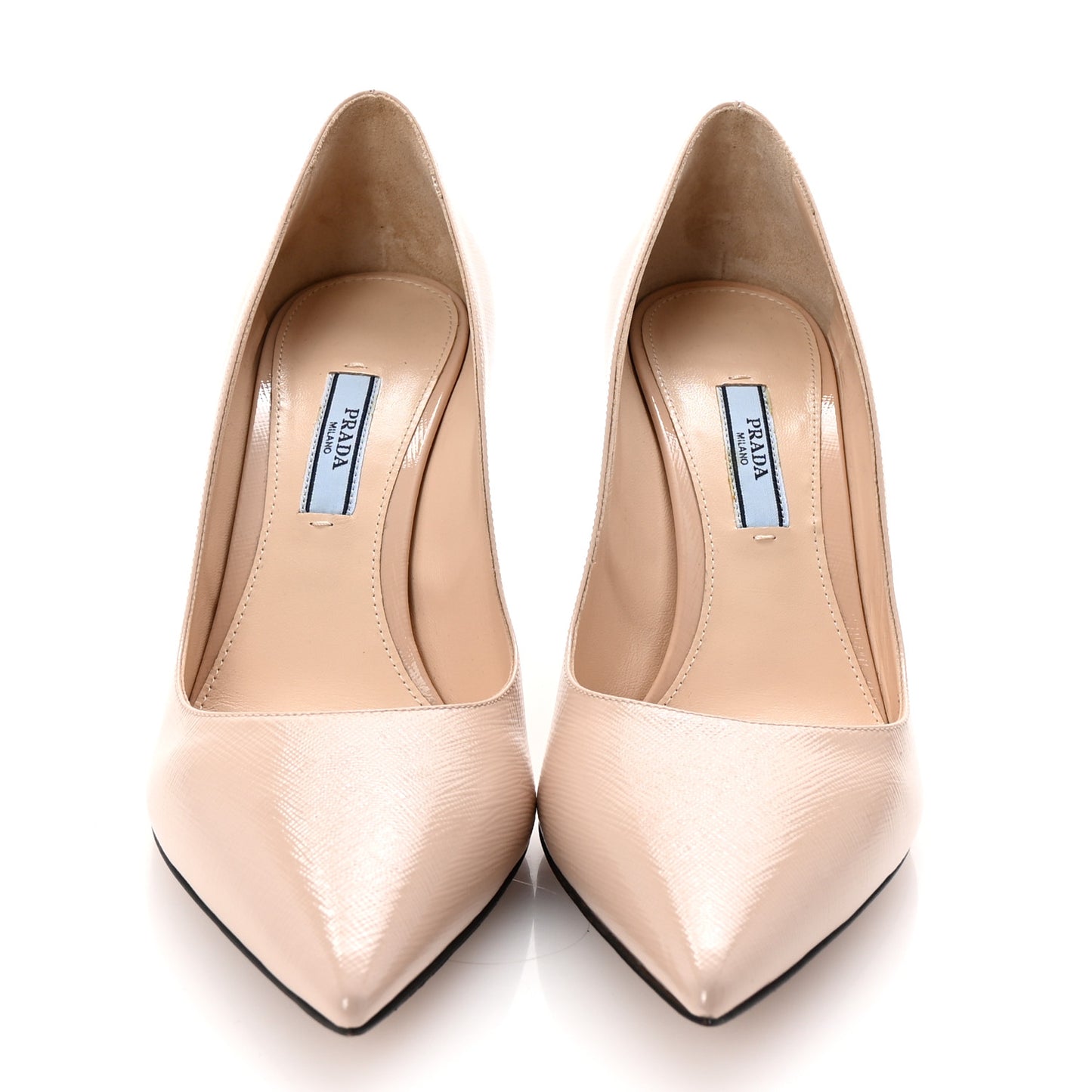Saffiano Patent Pumps 38.5 Cipria
