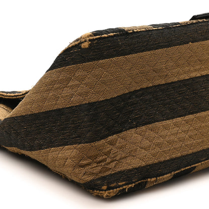Fendi Quilted Fabric Pequin Forever Mama Baguette Tobacco 8 of 11