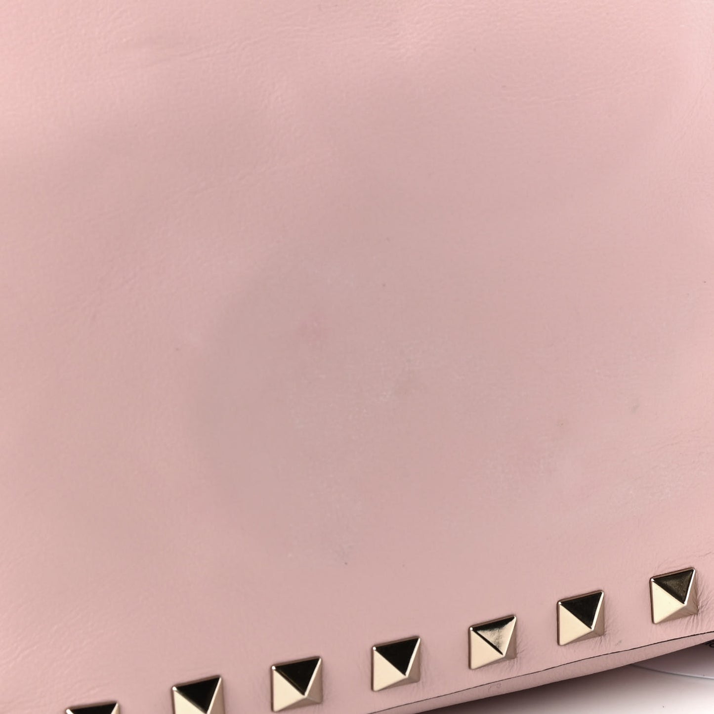 Pebbled Calfskin Mini Rockstud Tote Water Rose