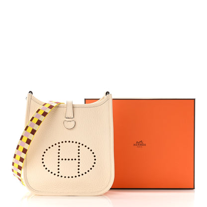 Hermes Taurillon Clemence Quadrille Evelyne TPM Nata Citron 10 of 10