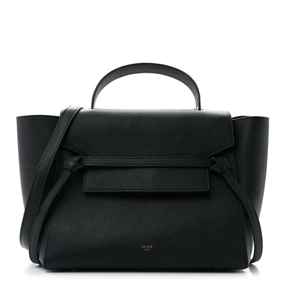 Celine Grained Calfskin Mini Belt Bag Black 1 of 9