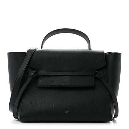 Celine Grained Calfskin Mini Belt Bag Black 1 of 9