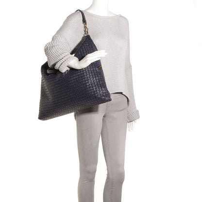Bottega Veneta Nappa Intrecciato Large Convertible Bag Ink 2 of 9