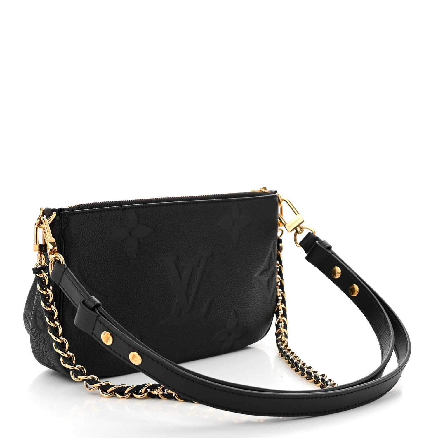 Louis Vuitton Empreinte Monogram Giant Multi Pochette Accessories Black 3 of 10