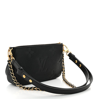 Louis Vuitton Empreinte Monogram Giant Multi Pochette Accessories Black 3 of 10