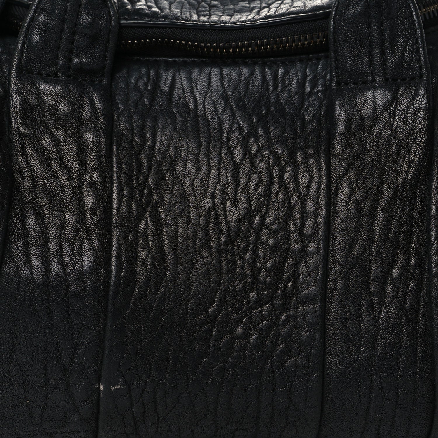Alexander Wang Pebbled Lambskin Rockie Black Iridescent Hardware 6 of 10