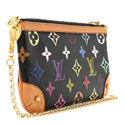 Louis Vuitton Monogram Multicolor Pochette Milla MM Black 3 of 14