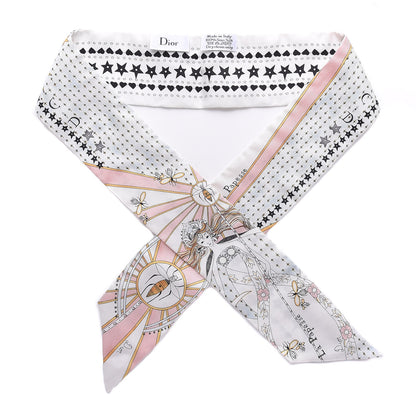 Christian Dior Silk High Priestess Tarot Mitzah Scarf Off White 1 of 3