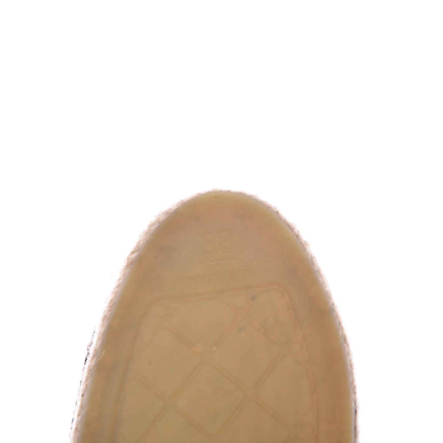 Lambskin Espadrilles 38 Navy Black
