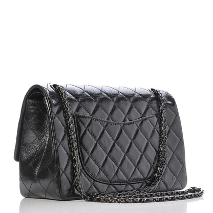 Chanel Glazed Calfskin Quilted 2.55 Reissue 226 Flap So Black 4 of 18