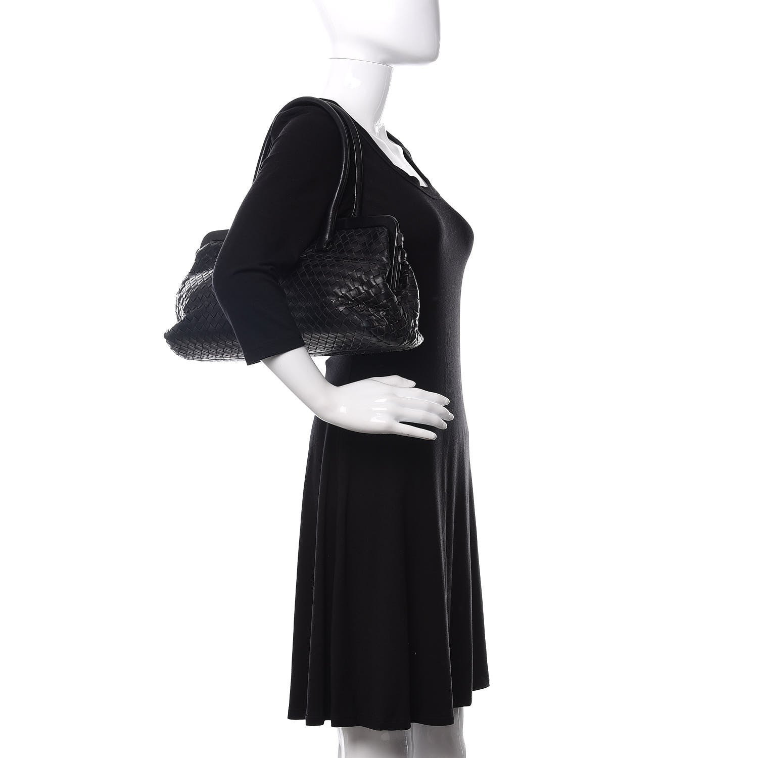 Bottega Veneta Nappa Intrecciato Doctor Bag Black 2 of 9