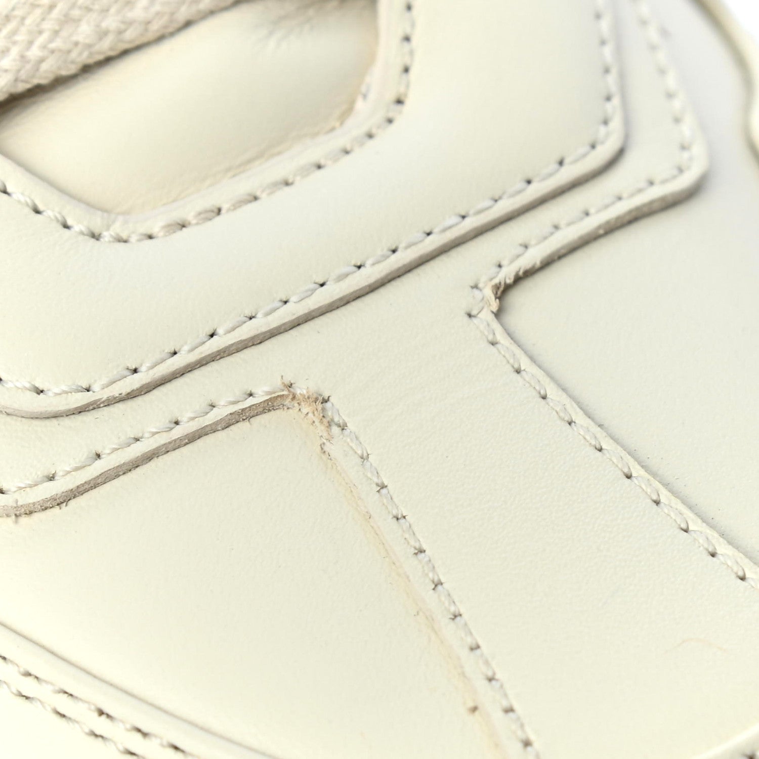 Gucci Calfskin Logo Womens Rhyton Sneakers 37.5 Ivory 12 of 13