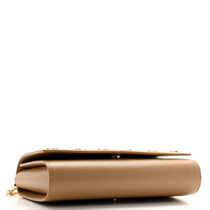 Christian Louboutin Suede Spikes Loubinthesky Paloma Clutch Lionne 4 of 10