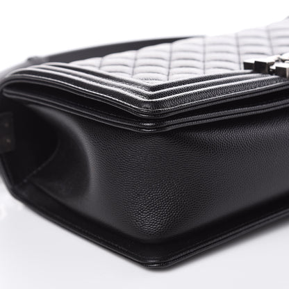 Chanel Caviar Quilted Medium Boy Flap Black 8 of 10