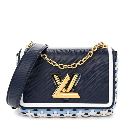 Louis Vuitton Epi Guinguette Twist Shoulder Bag MM Indigo Blue 1 of 10