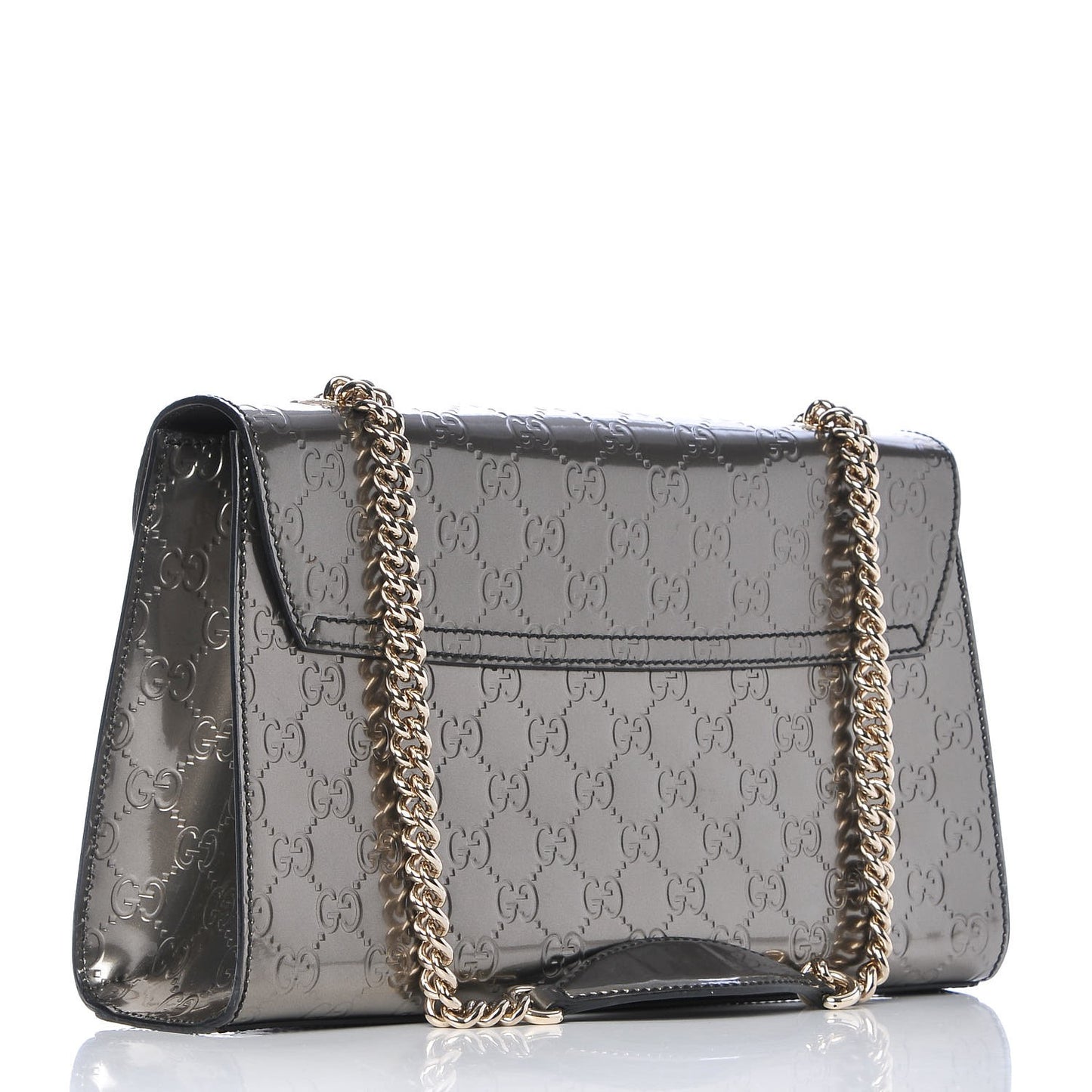 Shine Guccissima Medium Emily Chain Shoulder Bag Sasso