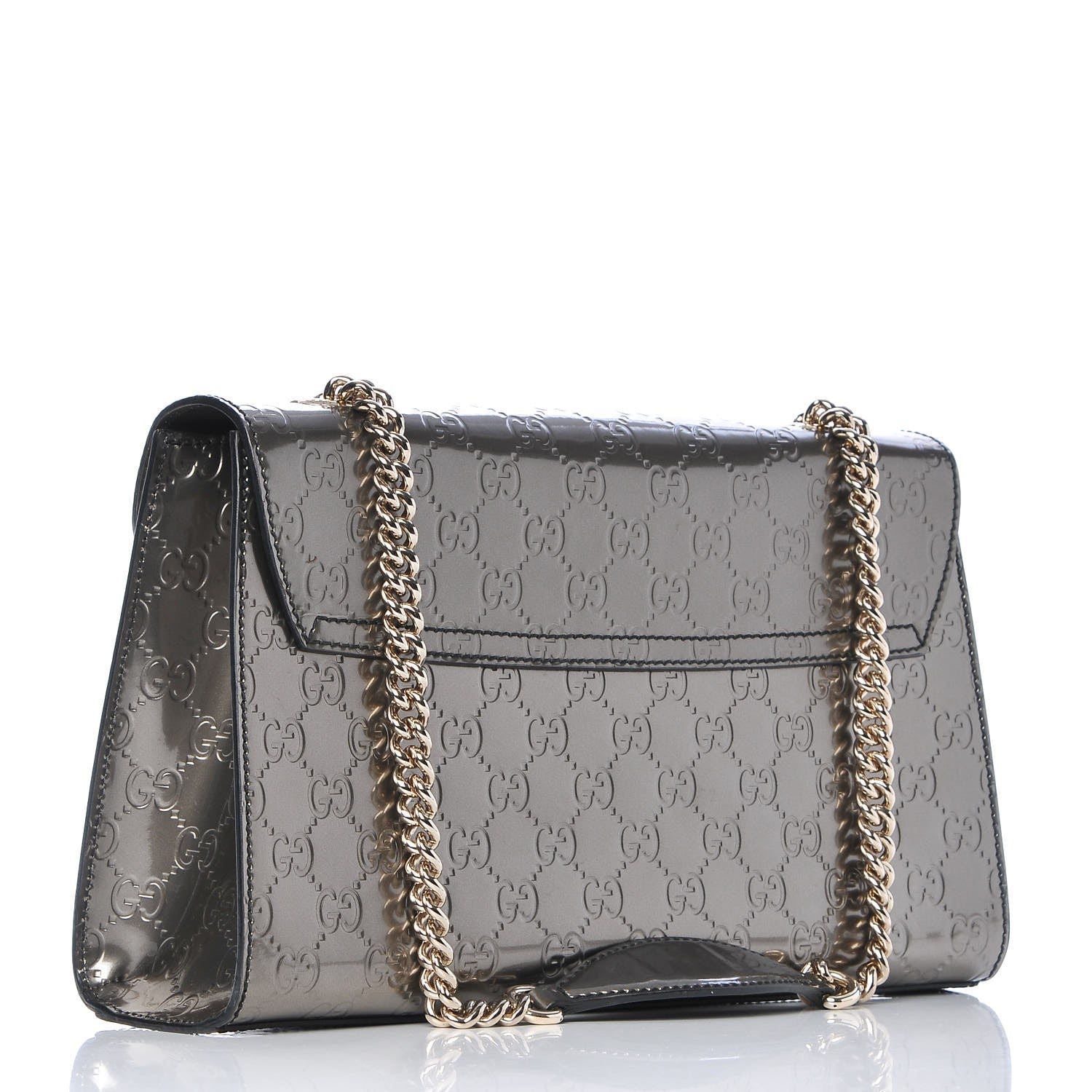 Gucci Shine Guccissima Medium Emily Chain Shoulder Bag Sasso 4 of 15