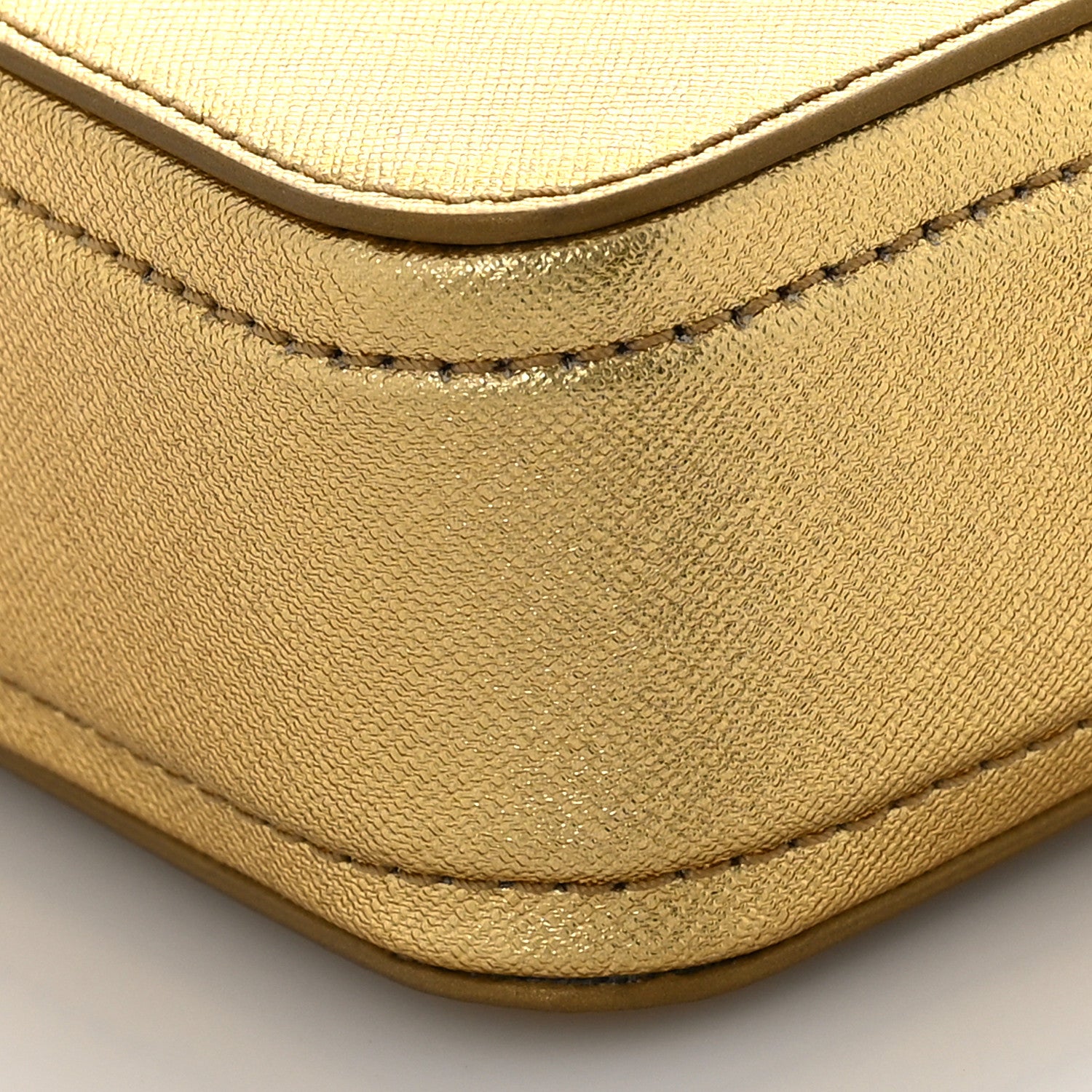 Marc Jacobs Metallic Saffiano Small Snapshot Camera Bag Gold 8 of 8