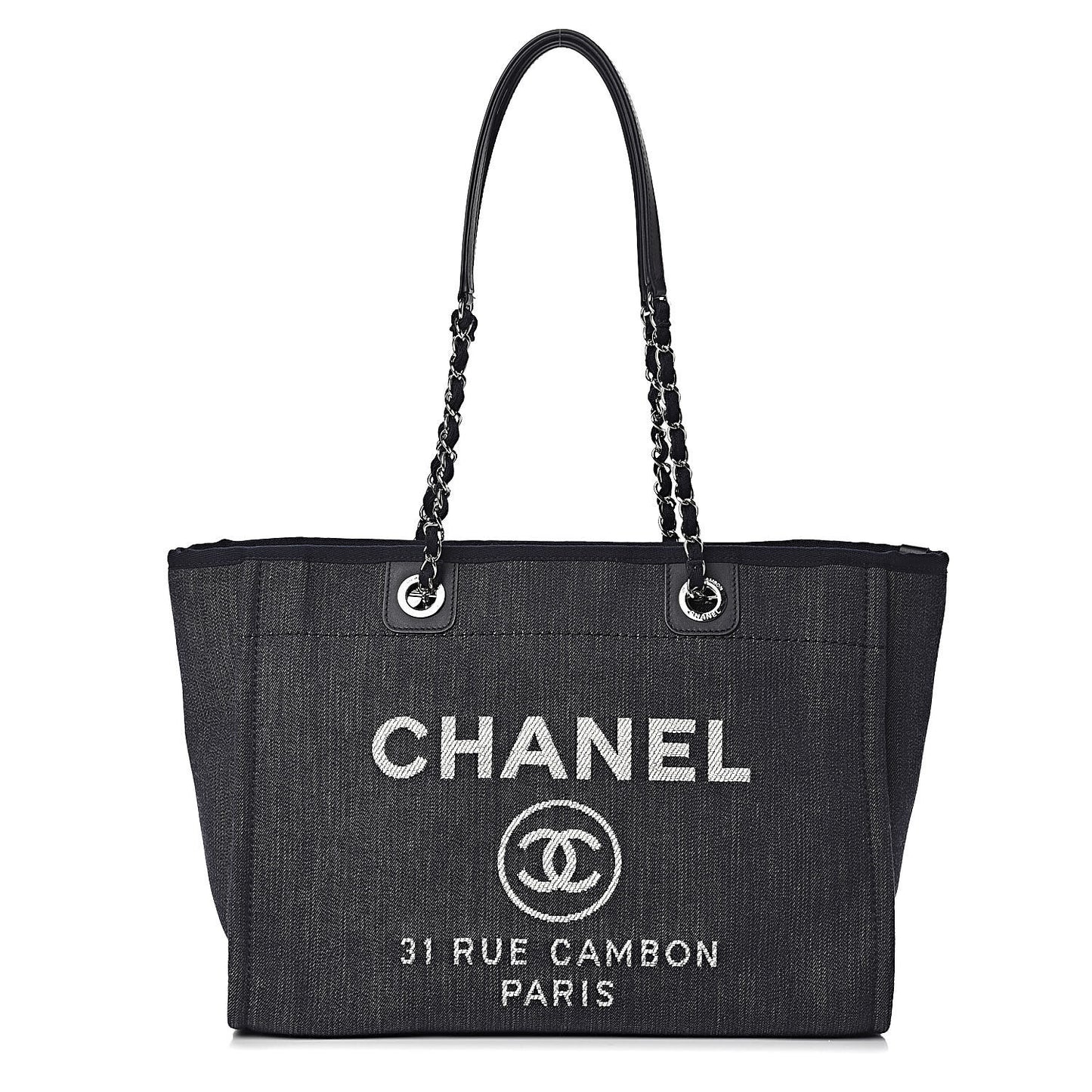 Denim Small Deauville Tote Dark Blue