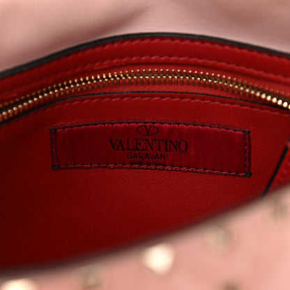 Valentino Garavani Lambskin Medium Rockstud Spike Shoulder Bag Poudre 6 of 15