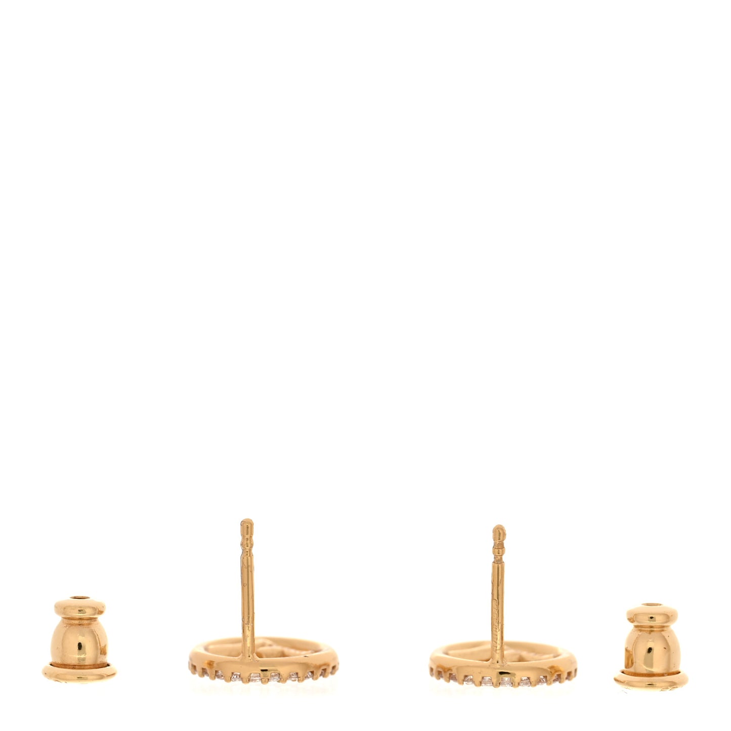 Metal Crystal F is Fendi Earrings Gold
