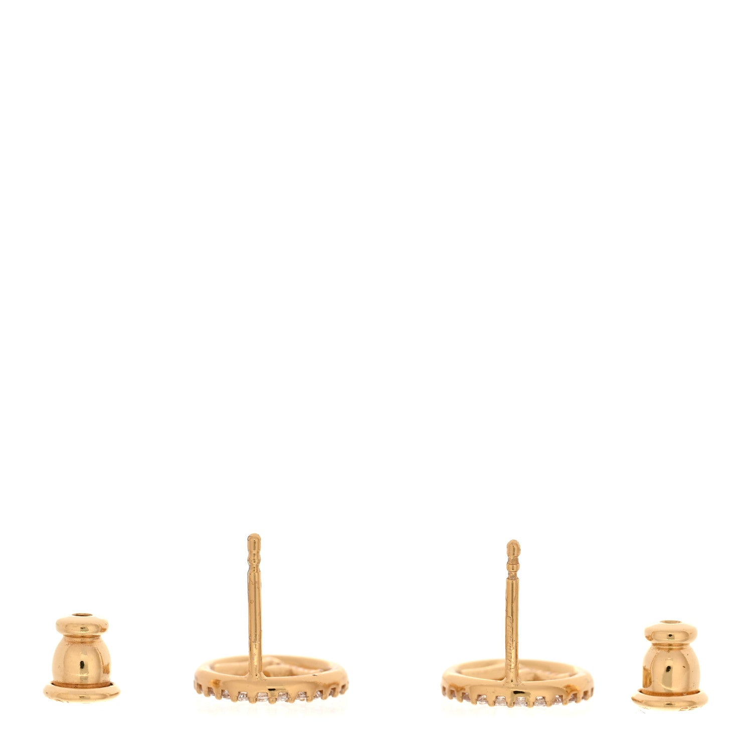 Fendi Metal Crystal F is Fendi Earrings Gold 3 of 7