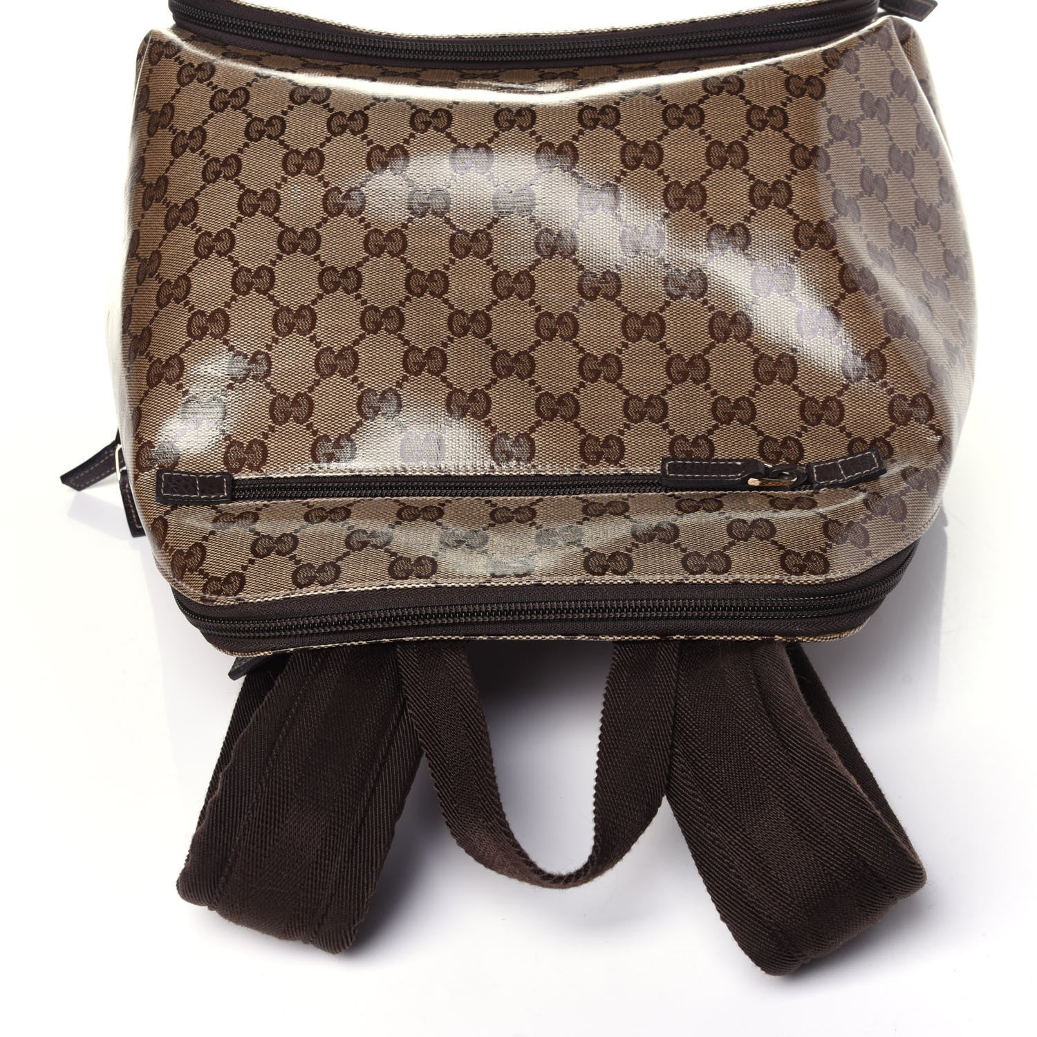 Gucci Crystal Monogram Backpack Dark Brown 10 of 12