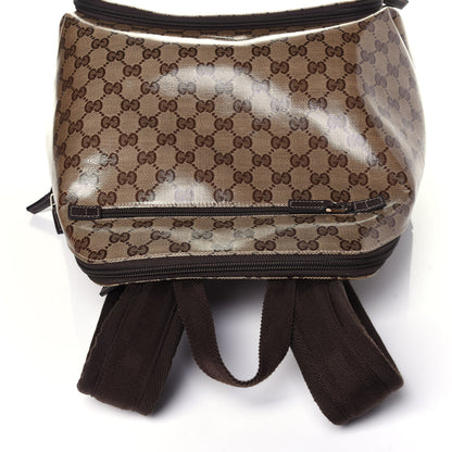 Gucci Crystal Monogram Backpack Dark Brown 10 of 12