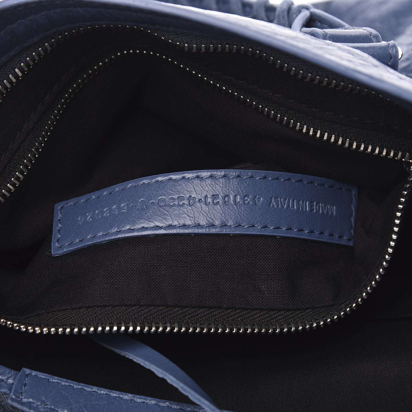 Agneau Classic Silver Hardware S City Denim Blue