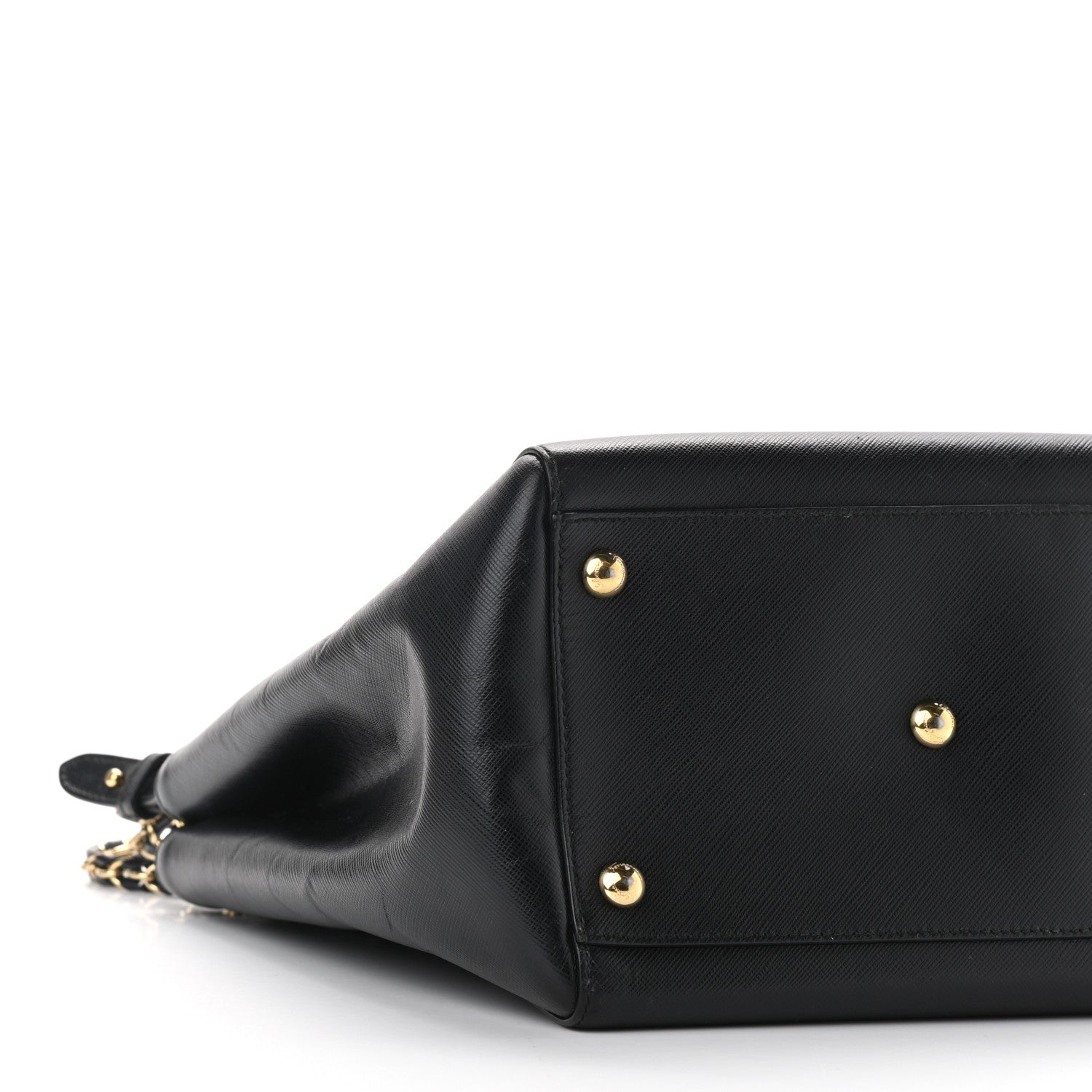 Salvatore Ferragamo Calfskin Vany Bag Black 8 of 10