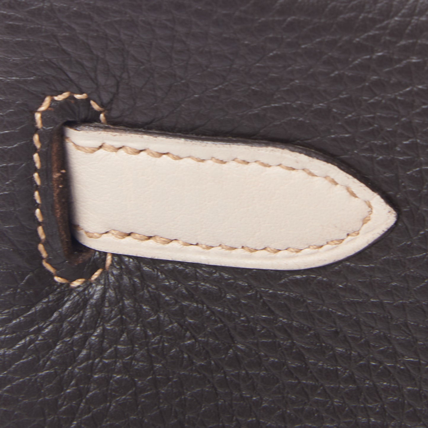 Taurillon Clemence Tri-Color Kelly Retourne 35 Tabac Camel Ebene Parchemin