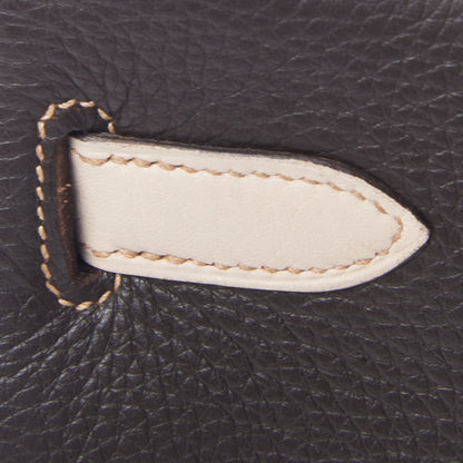 Hermes Taurillon Clemence Tri-Color Kelly Retourne 35 Tabac Camel Ebene Parchemin 13 of 35
