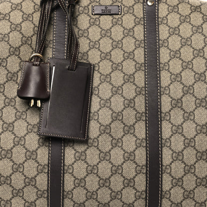 Gucci GG Plus Monogram Large Carry On Duffle Trolley Brown 8 of 14