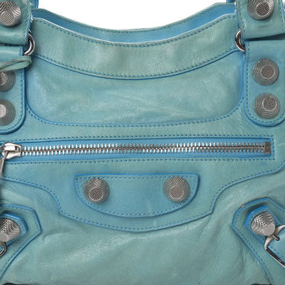 Balenciaga Agneau Giant 21 Silver Hardware City Turquoise 8 of 23