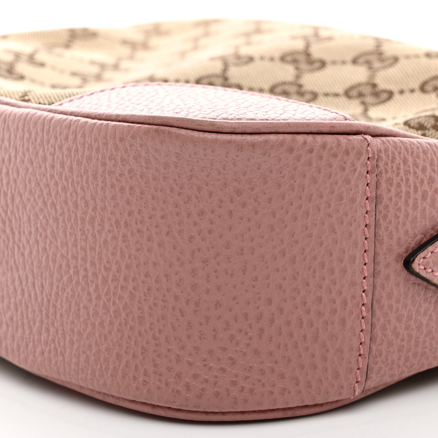 Gucci Monogram Mini Bree Messenger Bag Beige Soft Pink 10 of 11