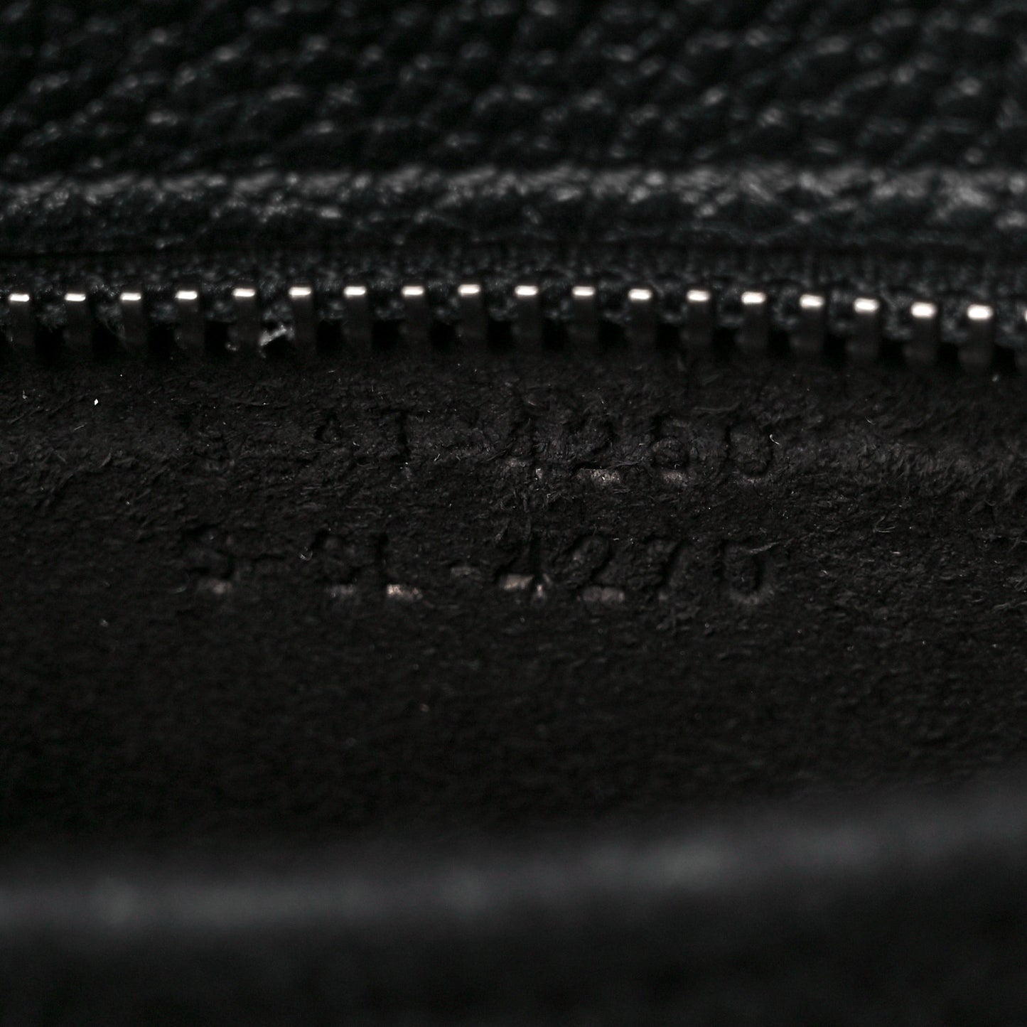 Drummed Calfskin Nano Luggage Black