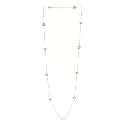 Louis Vuitton 18K Pink Gold Diamond Mother of Pearl Blossom Sautoir Necklace 3 of 6