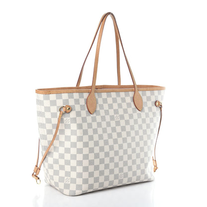 Louis Vuitton Damier Azur Neo Neverfull MM Rose Ballerine 3 of 10