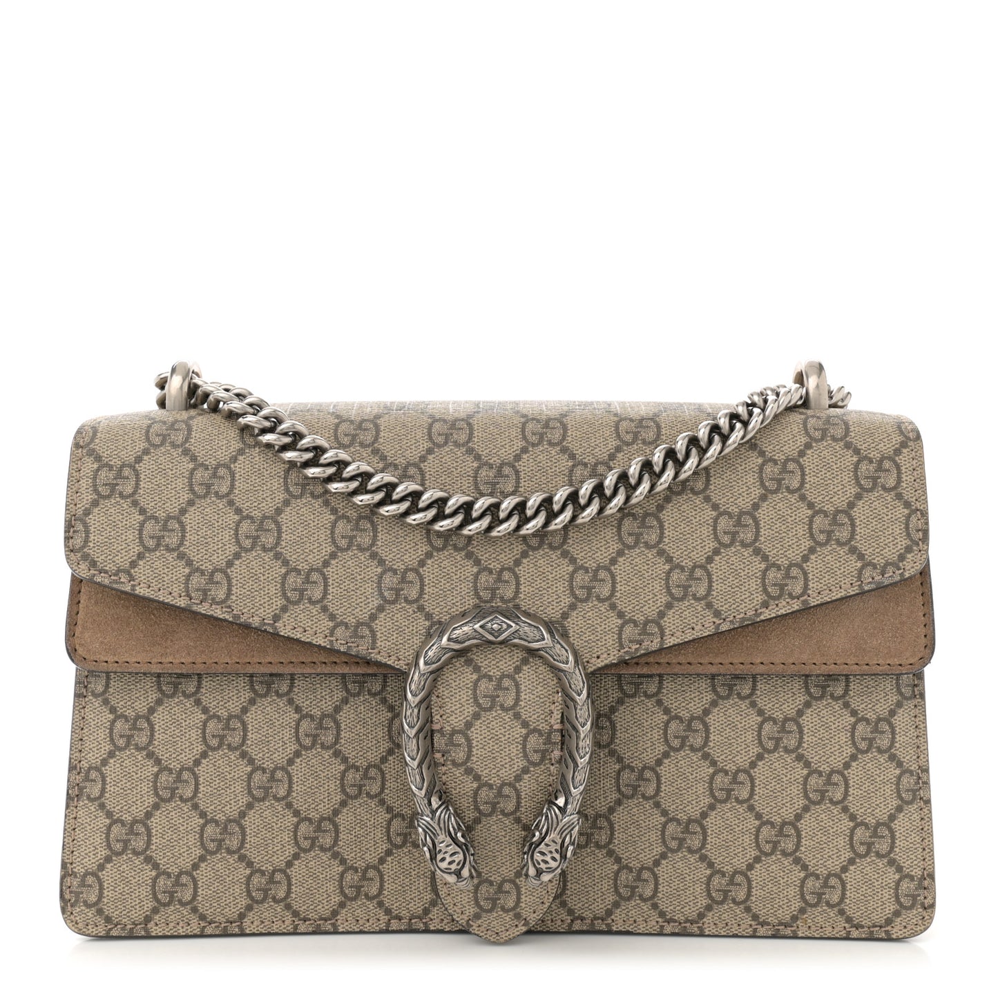 GG Supreme Monogram Small Dionysus Shoulder Bag Taupe