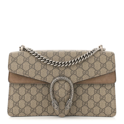 Gucci GG Supreme Monogram Small Dionysus Shoulder Bag Taupe 1 of 15