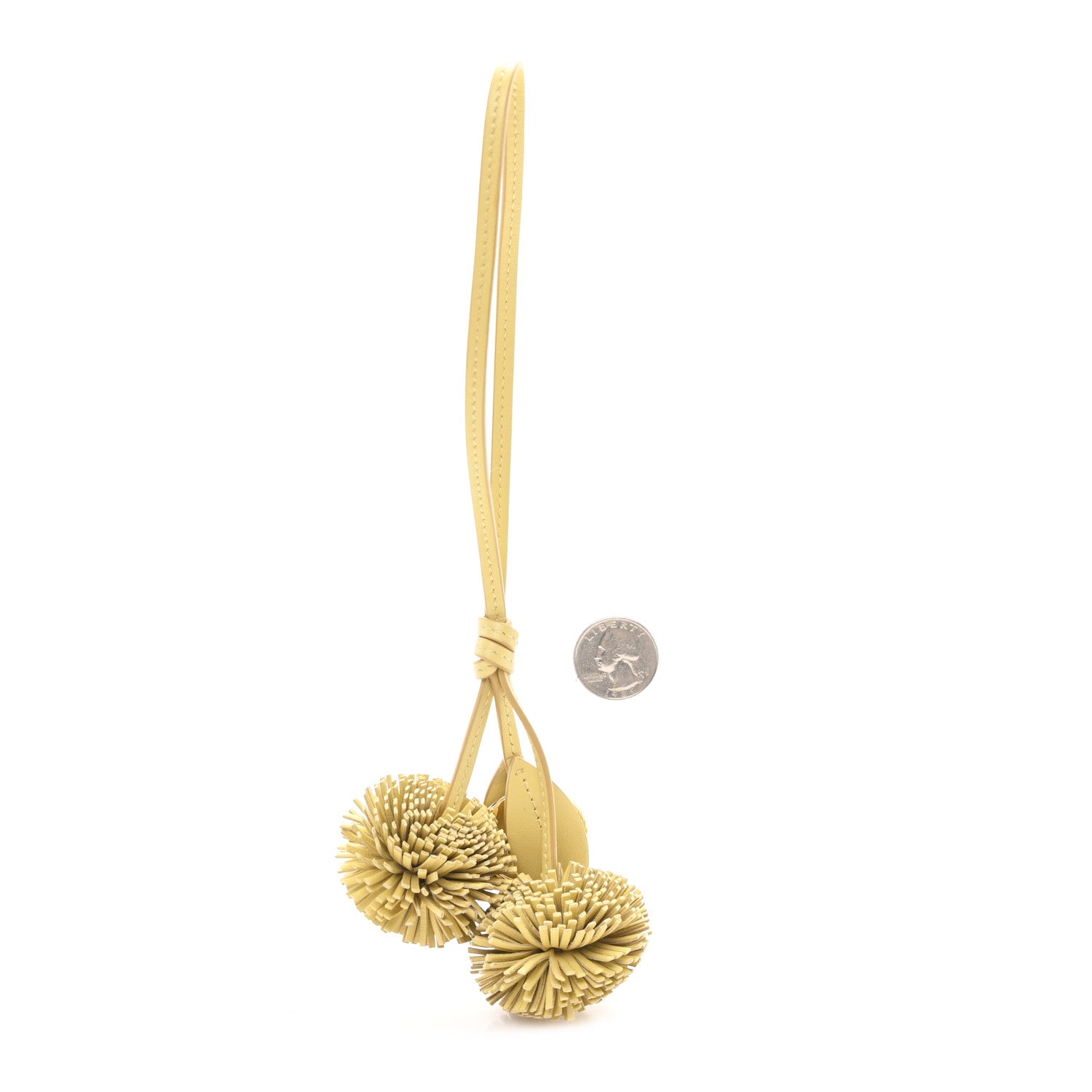 Miu Miu Calfskin Trick Bag Charm Vanilla 2 of 3