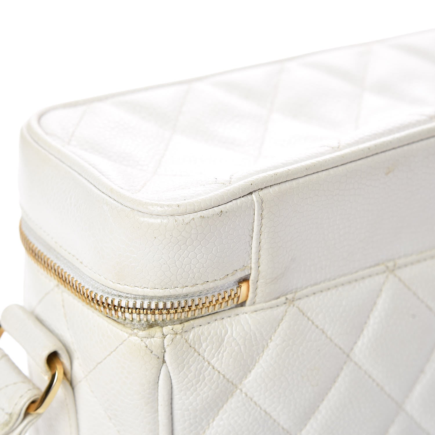 Chanel Caviar Quilted Camera Case White 17 of 28