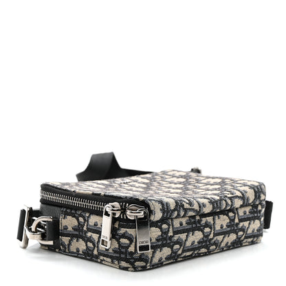Christian Dior Oblique Pouch Navy Blue 4 of 11