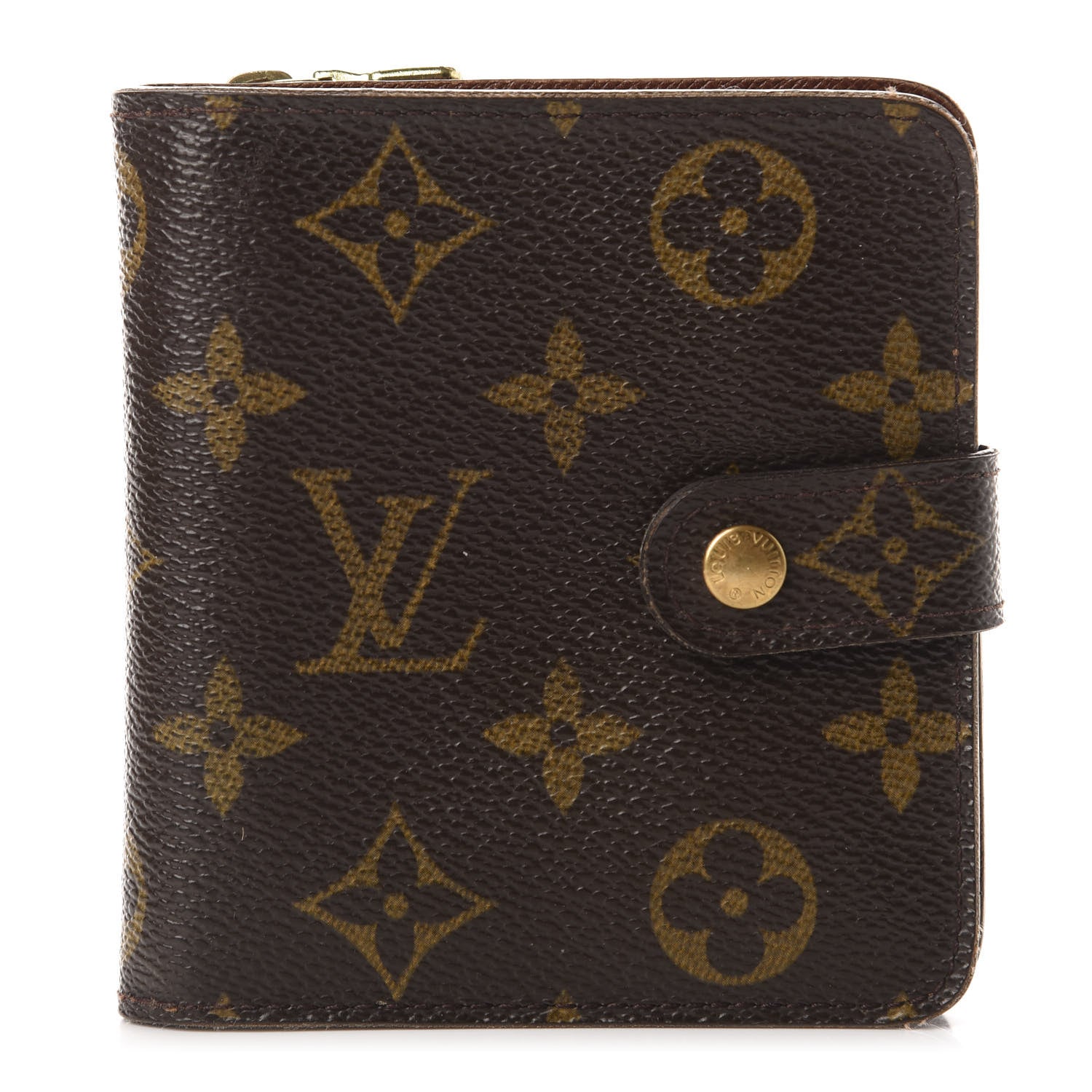 Louis Vuitton Monogram Compact Zippe Zipped Wallet 1 of 11
