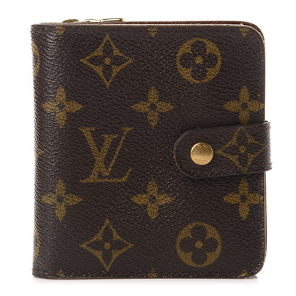 Louis Vuitton Monogram Compact Zippe Zipped Wallet 1 of 11