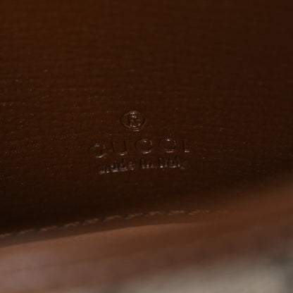 Gucci GG Supreme Monogram Azalea Calfskin Web Horsebit 1955 Wallet On Strap Beige Ebony Brown Sugar 6 of 10