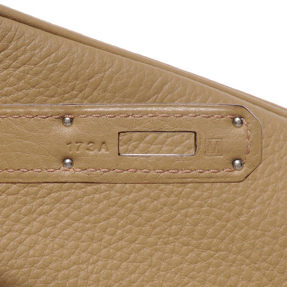 Hermes Taurillon Clemence Birkin 40 Tabac Camel 8 of 10