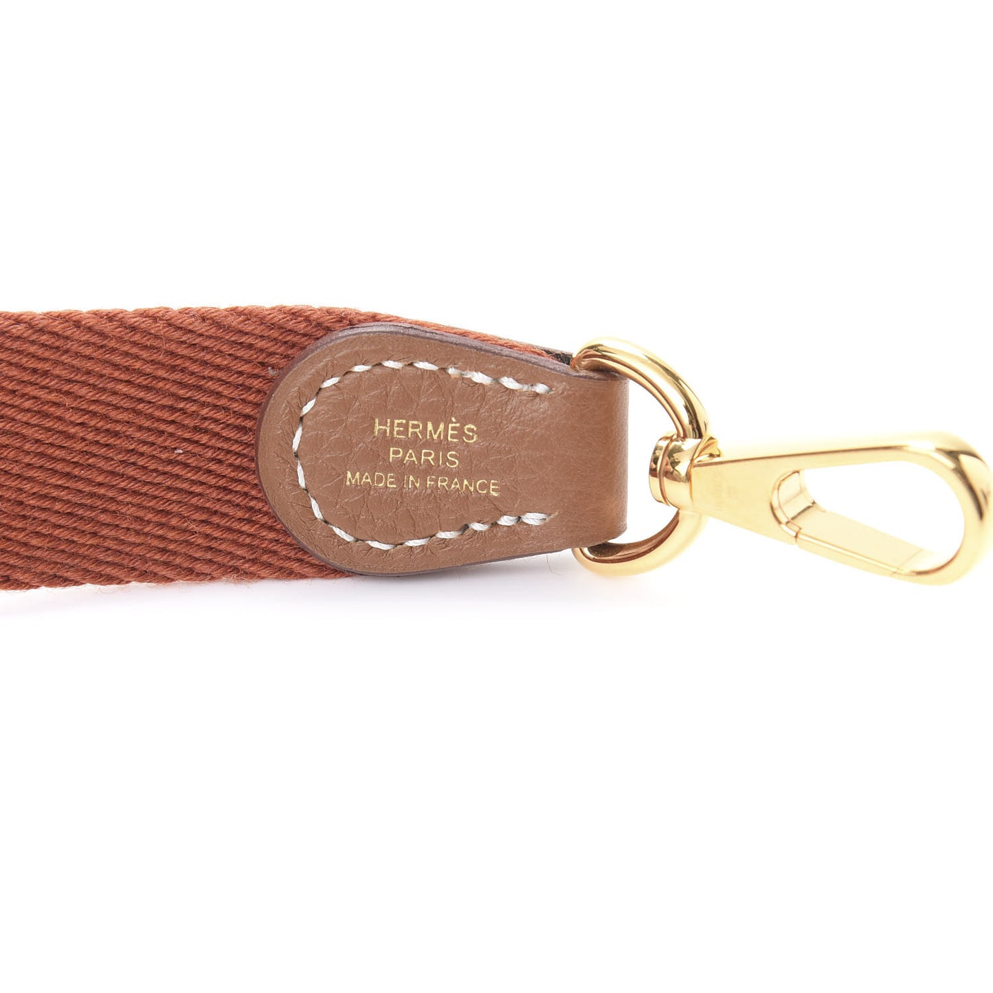 Toile Taurillon Clemence Shoulder Strap Gold