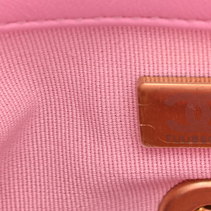Chanel Lambskin Quilted Mini Lacquered Chain Flap Pink 7 of 11